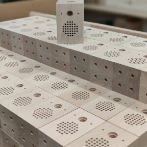 Production of wooden elements according to the client's design