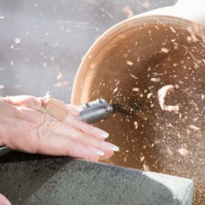 Turning of wooden elements for companies